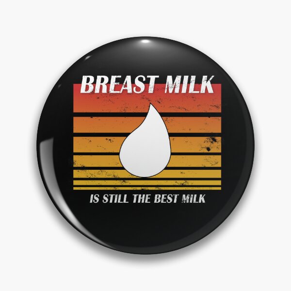 Item preview, Breast Milk is still the Best Milk (retro orange distressed) designed and sold by WordyDreams.