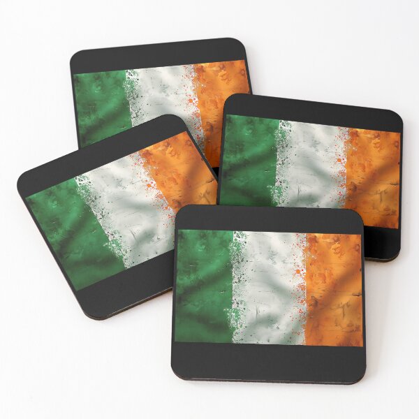 Item preview, Irish Grunge Flag – Distressed Vintage Ireland Flag Art designed and sold by WallArt01.