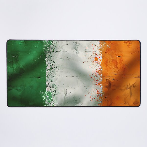 Item preview, Irish Grunge Flag – Distressed Vintage Ireland Flag Art designed and sold by WallArt01.