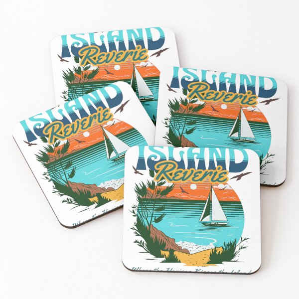 Aperçu de l'œuvre T-shirt rétro Island Reverie créée et vendue par RadiantRemix.