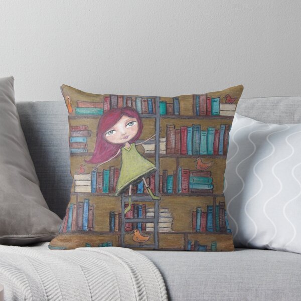 Item preview, Library Girl Books and Birds designed and sold by peaceofpistudio.
