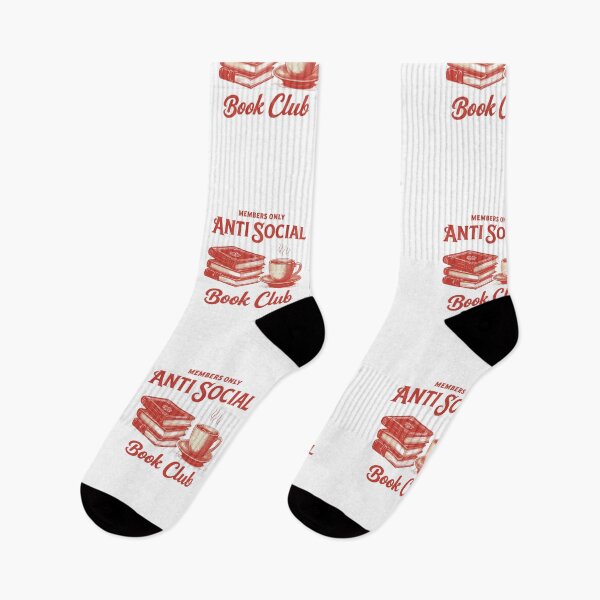 Item preview, "Anti-Social Book Club" – Funny Introverted Reader & Bookish Shirt Design designed and sold by Colorful-Garden.