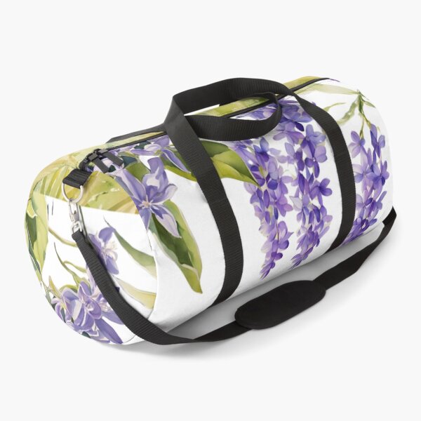 Item preview, Watercolor Landscape with Hanging Purple Flowers designed and sold by Glam-OOTD.