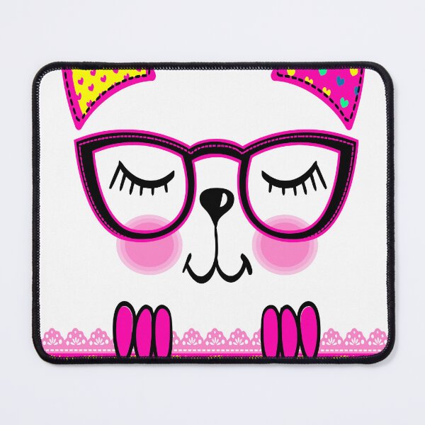 Item preview, cat with glasses designed and sold by GraphicStyleX.