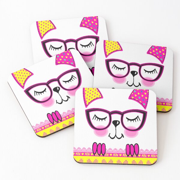 Item preview, cat with glasses designed and sold by GraphicStyleX.