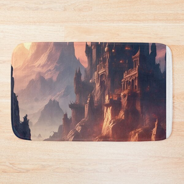 Item preview, Castle in the Mountains - Dark Fantasy Art concept designed and sold by Delerat7.