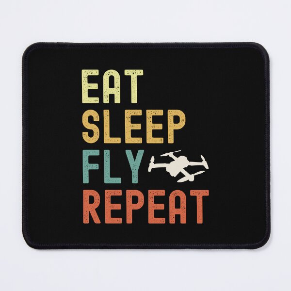 Item preview, Drone Pilot Eat Sleep Fly Repeat Aviator Quote designed and sold by eclecTEEq.