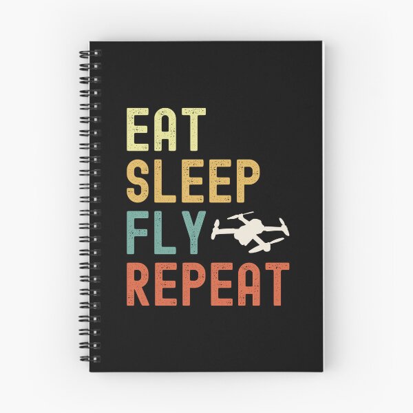 Item preview, Drone Pilot Eat Sleep Fly Repeat Aviator Quote designed and sold by eclecTEEq.