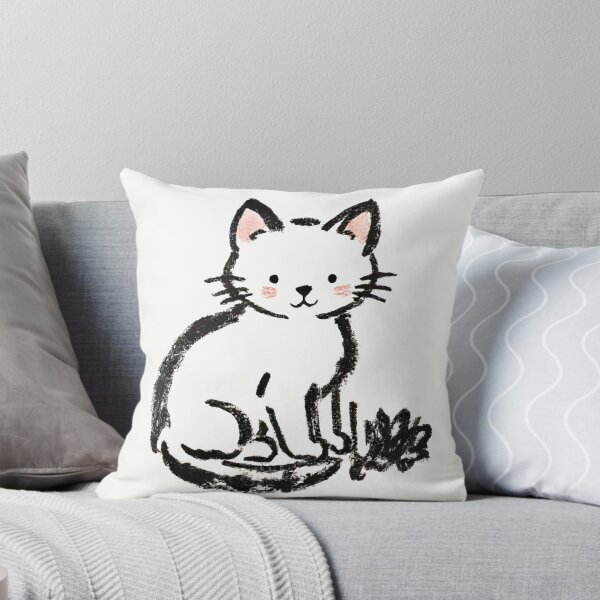 Item preview, Cute Cat Ink Sketch Art designed and sold by SunkenCost.
