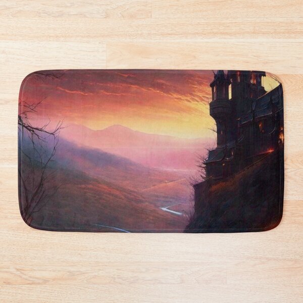 Item preview, Castle on the Hill - Dark Fantasy Art concept designed and sold by Delerat7.