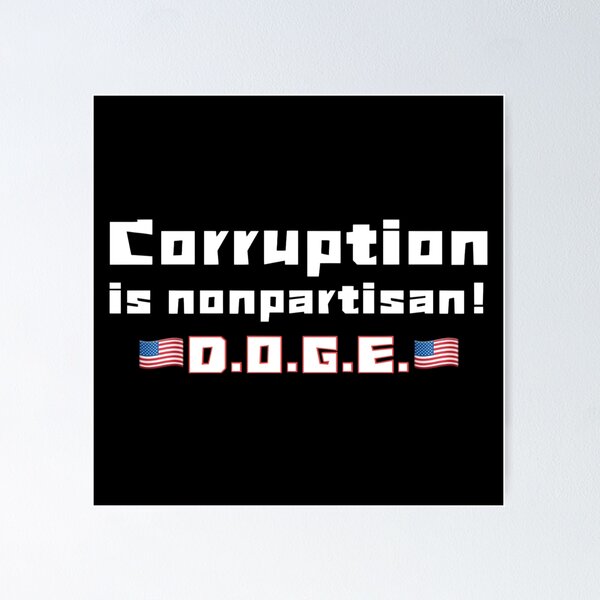 Item preview, Corruption is nonpartisan! designed and sold by Kid Wits Ink  "Wise enough to leave a lasting impression!".