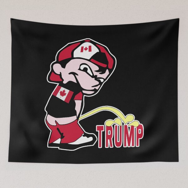Item preview, Canada Piss On Trump Stickers designed and sold by EthosWear.