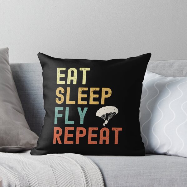 Item preview, Paraglider Eat Sleep Fly Repeat Funny Paragliding Quote designed and sold by eclecTEEq.