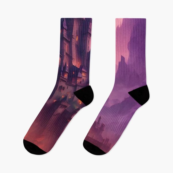 Aperçu de l'œuvre Château violet – Concept artistique de Dark Fantasy créée et vendue par Delerat7.
