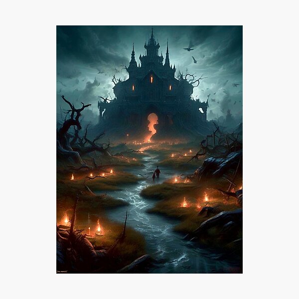 Item preview, Moonlight Moors - Dark Fantasy Art concept designed and sold by Delerat7.