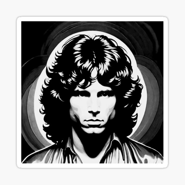 Item preview, Jim Morrison Black And White Art | TheAmericanPoet | The Doors Art designed and sold by TheAmericanPoet.