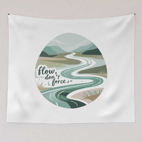 Item preview, Serene Flow: Flow, Don't Force designed and sold by zoughlal.