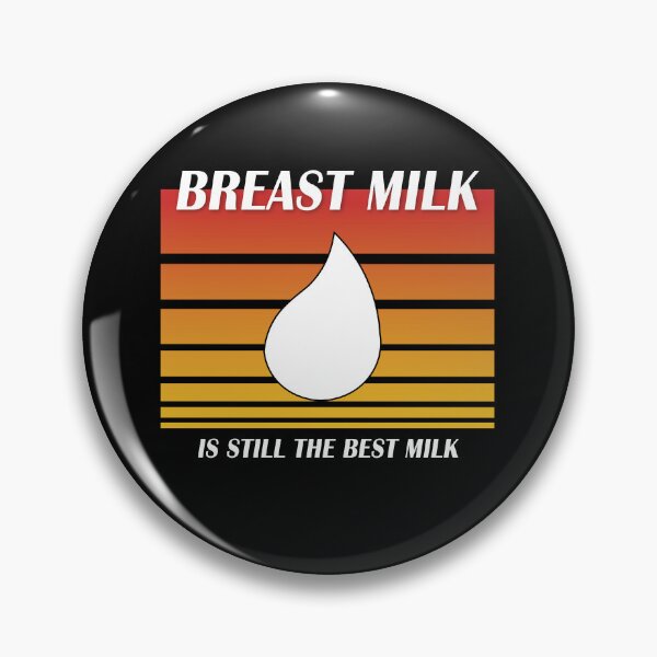 Item preview, Breast Milk is still the Best Milk (retro orange) designed and sold by WordyDreams.