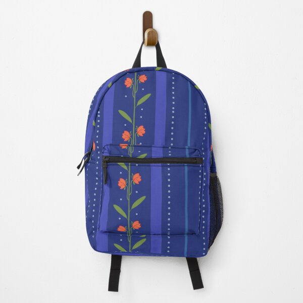 Item preview, Blue Floral Stripes designed and sold by rikaravi.