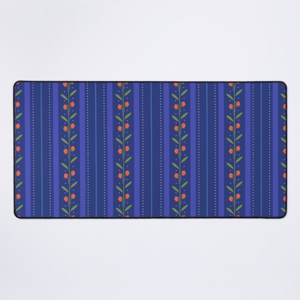 Item preview, Blue Floral Stripes designed and sold by rikaravi.