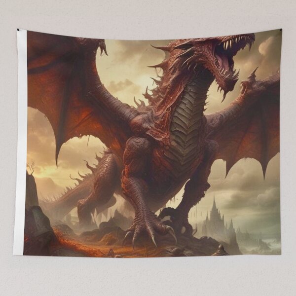 Item preview, Red Dragon 2 - Dark Fantasy Art concept designed and sold by Delerat7.
