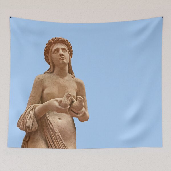 Item preview, Italian Statue of Lady with Doves Italy designed and sold by KazM.