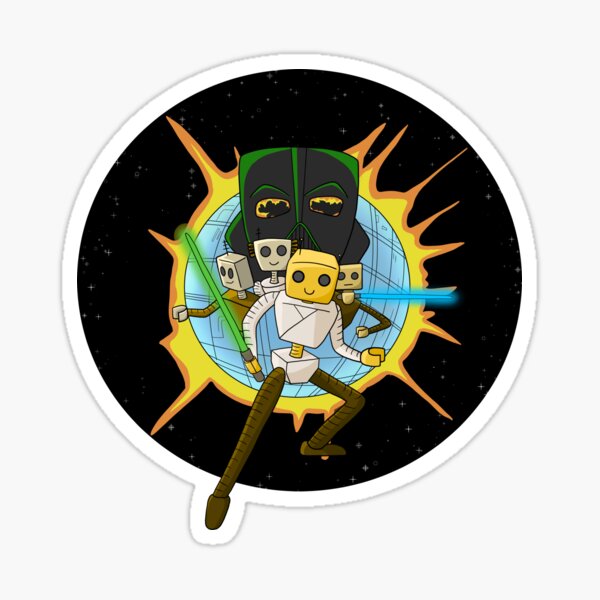 Aperçu de l'œuvre Bot Wars, aventure spatiale épique créée et vendue par ArtOfLoveBots.
