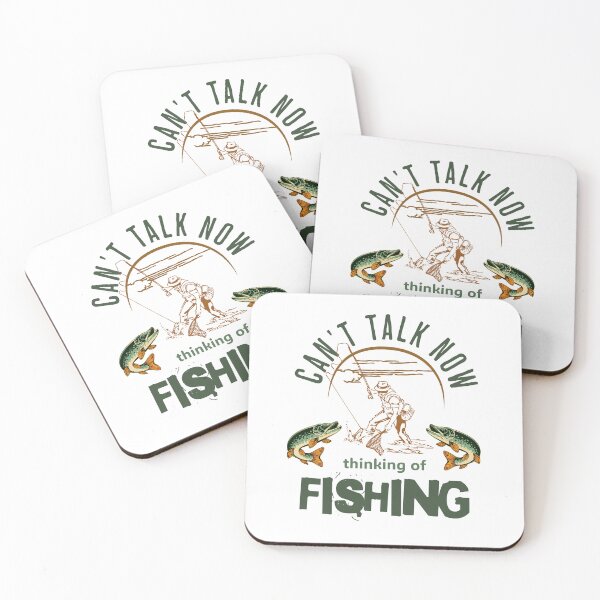 Item preview, Can't Talk Now - Thinking of Fishing designed and sold by NordicBadger.