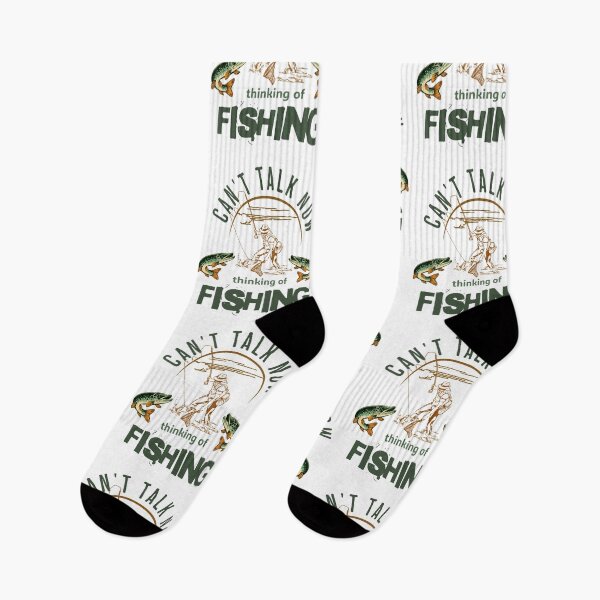 Item preview, Can't Talk Now - Thinking of Fishing designed and sold by NordicBadger.