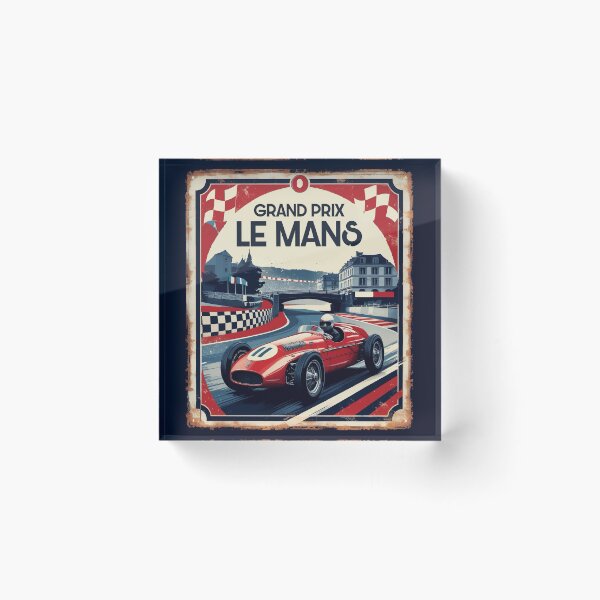 Item preview, Le Mans Grand Prix vintage retro poster designed and sold by ocusido.