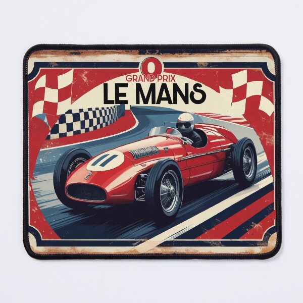 Item preview, Le Mans Grand Prix vintage retro poster designed and sold by ocusido.