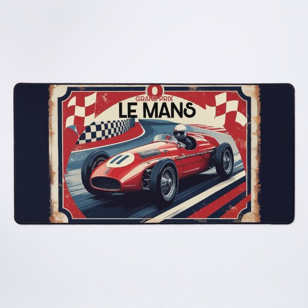 Item preview, Le Mans Grand Prix vintage retro poster designed and sold by ocusido.