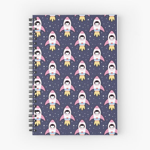 Item preview, Kawaii Space Rocket Cat Pattern  designed and sold by sasyall.