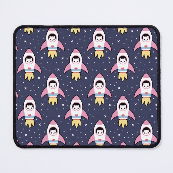 Item preview, Kawaii Space Rocket Cat Pattern  designed and sold by sasyall.