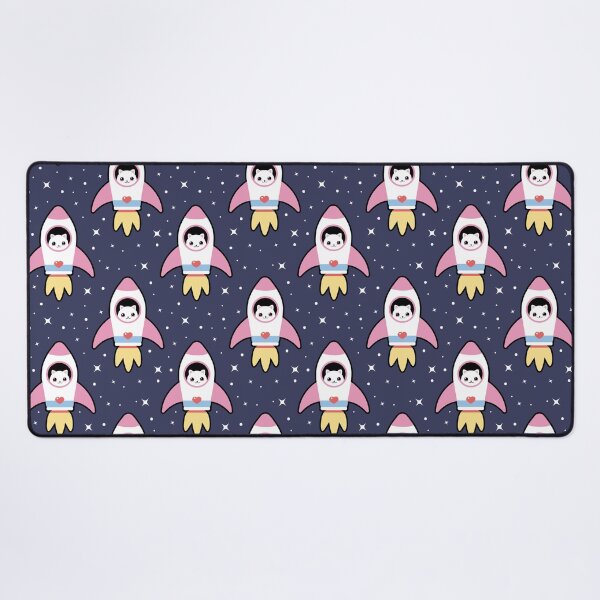 Item preview, Kawaii Space Rocket Cat Pattern  designed and sold by sasyall.