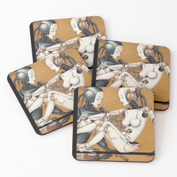 Item preview, Robot Shunga Imitation Japanese Erotica #82 designed and sold by NickWhittleArt.