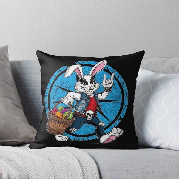 Item preview, Rock ‘n’ Roll Easter Bunny with Colorful Eggs designed and sold by love3617.
