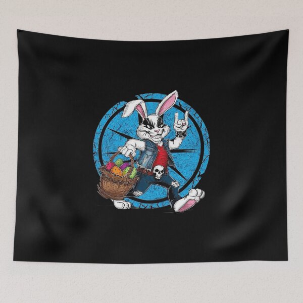 Item preview, Rock ‘n’ Roll Easter Bunny with Colorful Eggs designed and sold by love3617.