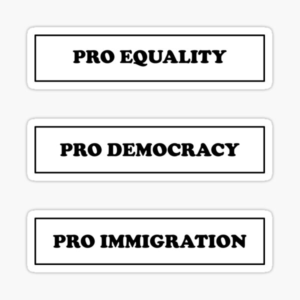 Artikel-Vorschau von Pro Demokratie, designt und verkauft von Inspirationmotivation.