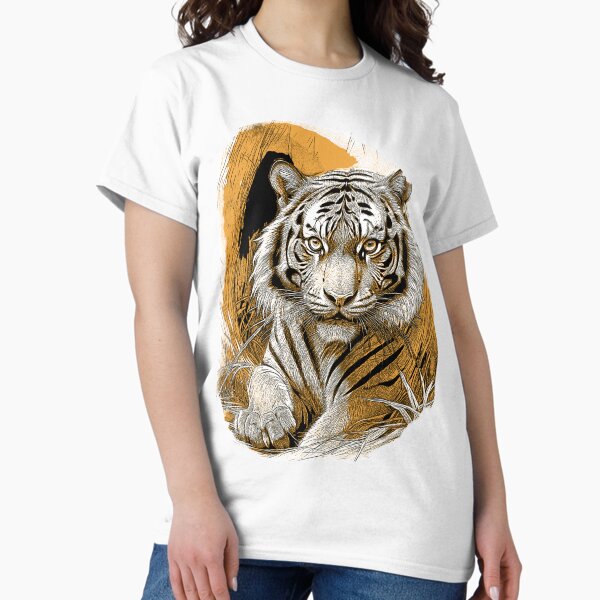 Tigre allongé II… T-shirt classique