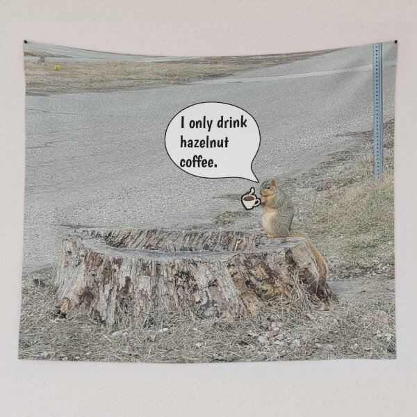 Item preview, Squirrels and Coffee designed and sold by J+J Photography.