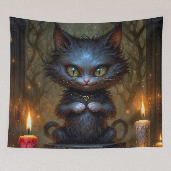 Item preview, Witchcraft Cat designed and sold by AliceWhiteDF.