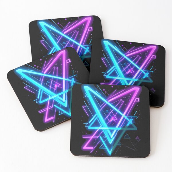 Item preview, Neon Lights & Geometric Patterns – Modern & Vibrant Design designed and sold by Kayanvaart.