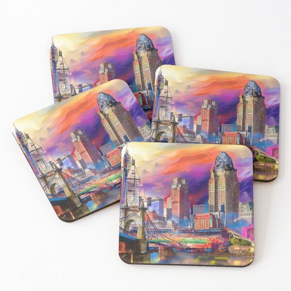 Item preview, Cincinnati Cityscape – Bold Graffiti-Inspired Abstract Art designed and sold by Phat Dog Designs .