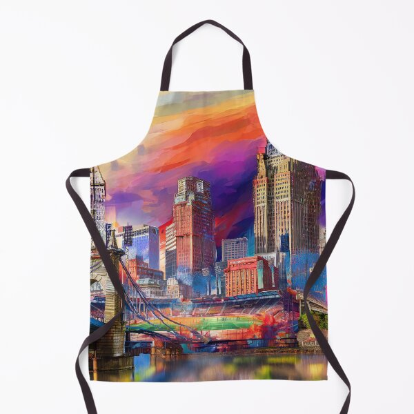 Item preview, Cincinnati Cityscape – Bold Graffiti-Inspired Abstract Art designed and sold by Phat Dog Designs .