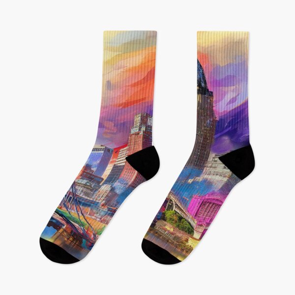 Item preview, Cincinnati Cityscape – Bold Graffiti-Inspired Abstract Art designed and sold by Phat Dog Designs .