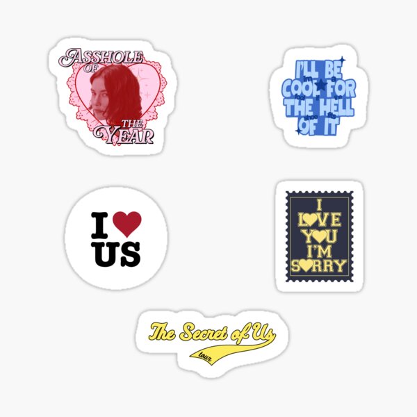 Artikel-Vorschau von Das „Secret of Us“-Tour-Stickerpaket, designt und verkauft von teheliatehe.