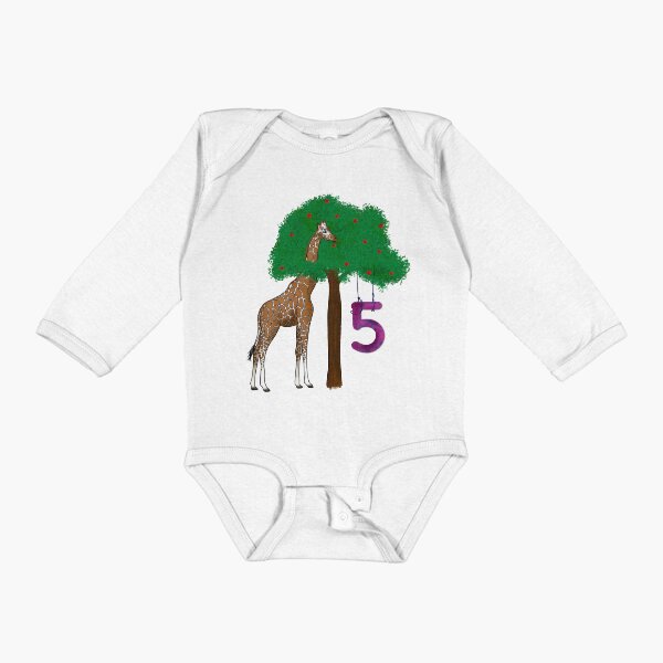 Item preview, Happy 5th Birthday - Giraff edition designed and sold by katjascraftings.