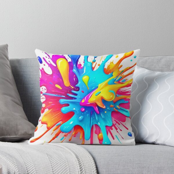 Item preview, Vibrant Neon Paint Splash Art designed and sold by Health And Fitness Posts e-Store.