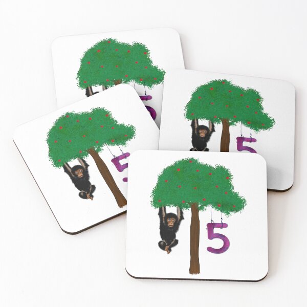 Item preview, Happy 5th Birthday - Monkey edition designed and sold by katjascraftings.
